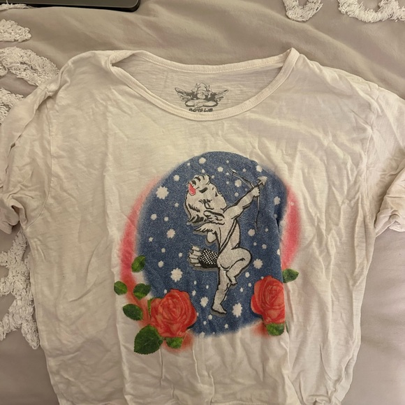 Boyslie cropped white tee - size medium - Picture 2 of 3